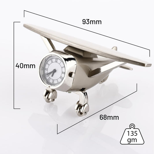 Flying High with Style Aeroplane Analog Clock & Desk Paperweight